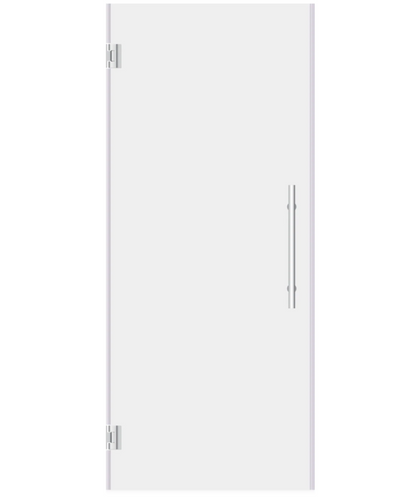 #10H2876 Hinged Frameless Shower Door 28x76